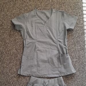 Light Gray Scrub Set